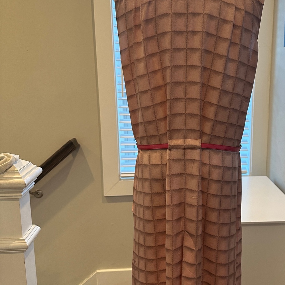 Vintage Chanel Pink Plaid Shirtdress sz 40 - Picture 4 of 14